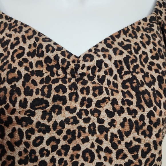 Marissa Webb Diane Canvas Leopard Print Top - Picture 6 of 13